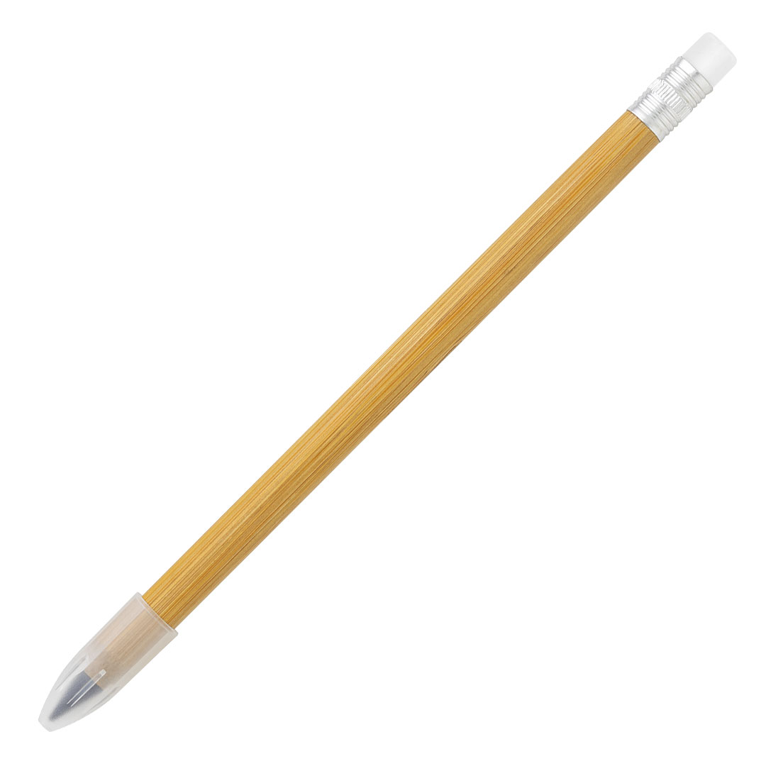 Wooden pencil with eraser