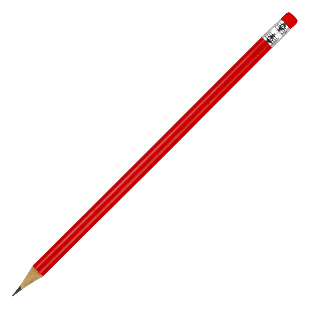 Wooden pencil HB with eraser