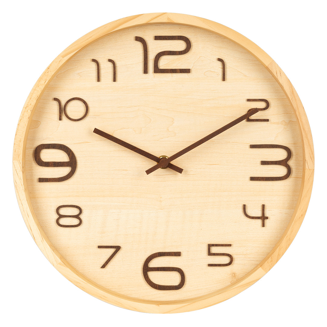 Wooden wall clock