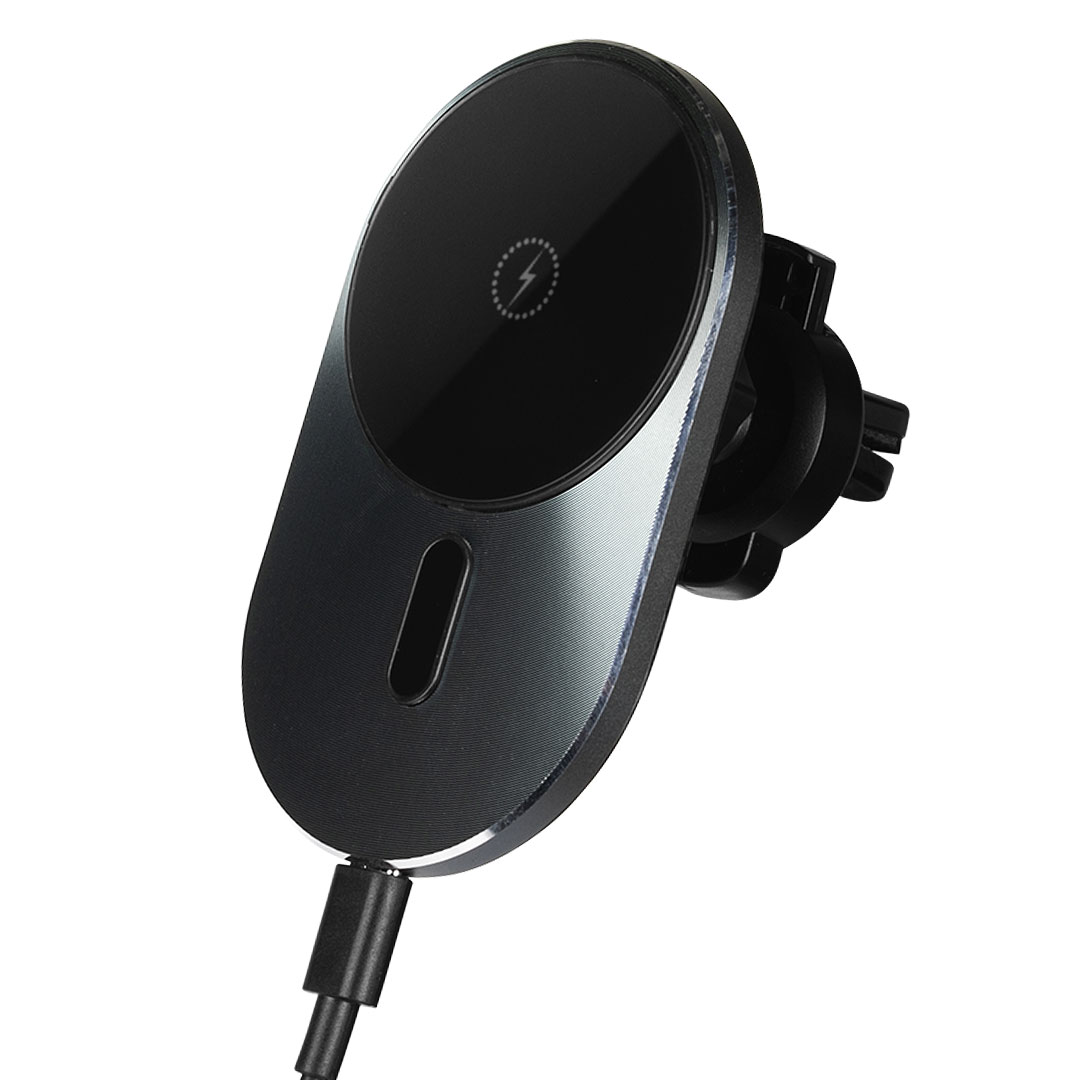 Car phone holder and wireless charger with magnet, 15W