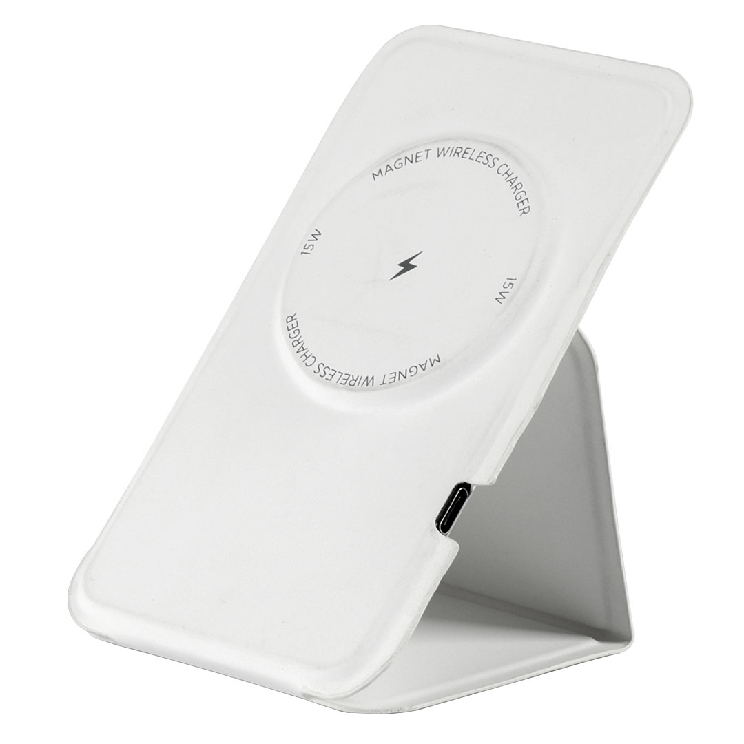 Foldable mobile phone holder and wireless charger, 15W