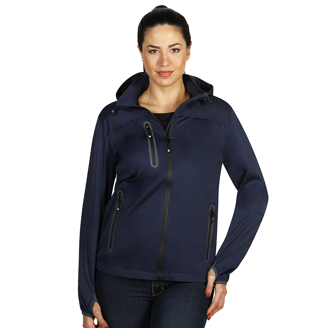 Women's softshell hooded jacket