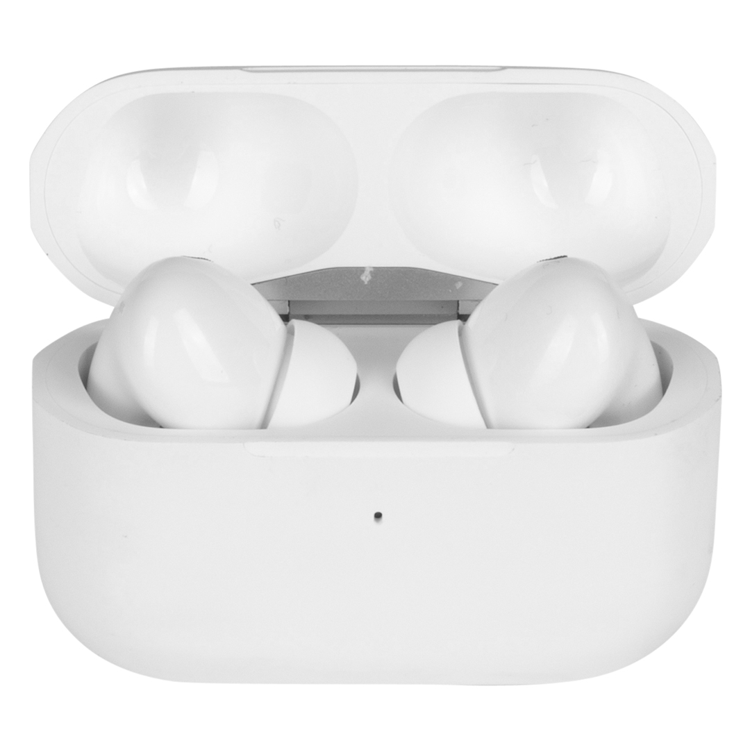 Wireless stereo earbuds with wireless charger